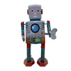 Mr & Mrs Tin Astronaut Bot Wind Up Tin Robot (Limited Edition) by