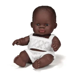 Miniland Baby Boy Doll (21cm African) by