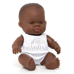 Miniland Baby Girl Doll (21cm African) by