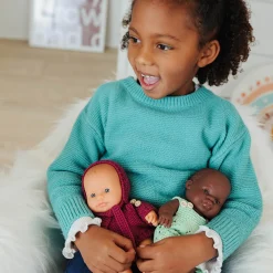 Miniland Baby Girl Doll (21cm African) by