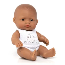 Miniland Baby Girl Doll (21cm Hispanic) by
