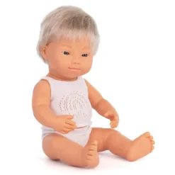 Miniland Blonde Boy With Down Syndrome (38cm Caucasian) by