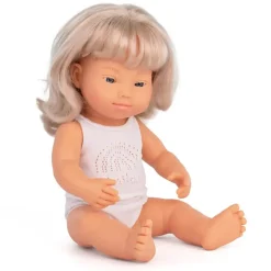 Miniland Blonde Girl With Down Syndrome (38cm Caucasian) by