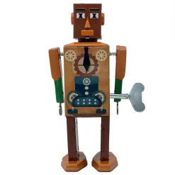 Mr & Mrs Tin Business Bot Wind Up Tin Robot (Limited Edition) by