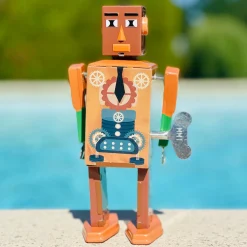 Mr & Mrs Tin Business Bot Wind Up Tin Robot (Limited Edition) by
