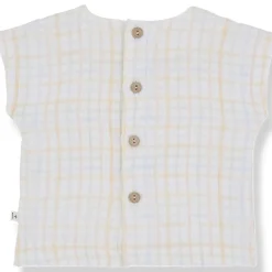Kids 1+ In The Family SS25 Eder Top in Ecru by 1+ in the Family