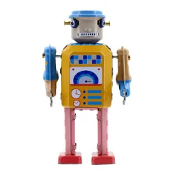 Mr & Mrs Tin Electro Bot Wind Up Tin Robot (Limited Edition) by