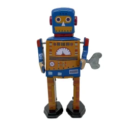 Mr & Mrs Tin Engine Bot Wind Up Tin Robot (Limited Edition) by