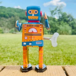Mr & Mrs Tin Engine Bot Wind Up Tin Robot (Limited Edition) by