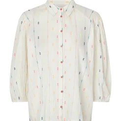 Women Lollys Laundry SS25 Heidi Shirt in Creme by Lollys Laundry