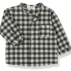 1+ In The Family 50% Off Sale Henry Flannel Shirt in Taupe by 1+ in the Family - Last One In Stock - 6 Months