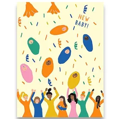 1973 New Baby Greetings Card by Emma Cooter for